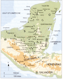 carte des rgions mayas